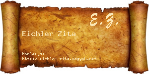 Eichler Zita névjegykártya